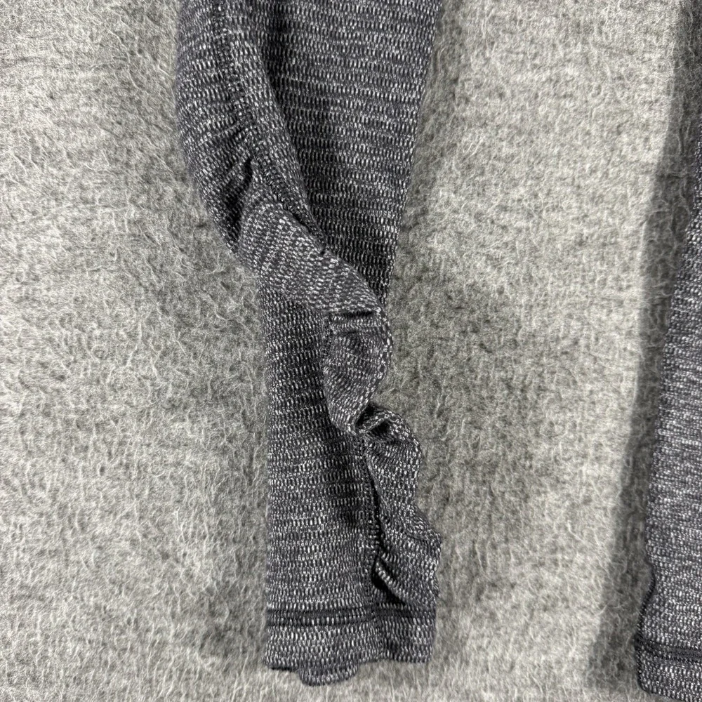 Lululemon  Women's Size 8 Speed Tight Leggings Ruched Heathered Gray Pockets
